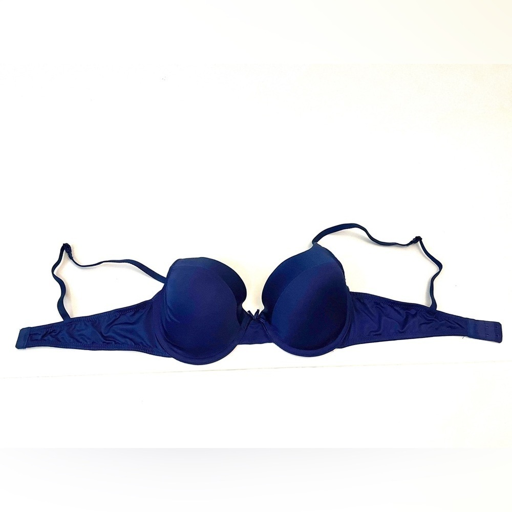 George Navy Bra with Satin Trim. Size 36D - Picture 7 of 7